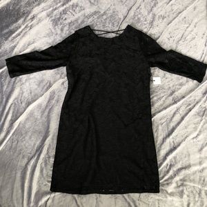 Black Lace Mini Dress